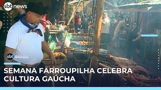 Semana Farroupilha leva tradição gaúcha ao Parque Harmonia em Porto Alegre (RS) | #SBTBrasil