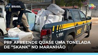 PRF prende 3 suspeitos e apreende quase uma tonelada de “skunk” no Maranhão