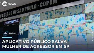 Tecnologia ajuda Polícia de SP a prender agressores que descumprem medidas protetivas | #SBTBrasil