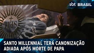 Canonização de Carlo Acutis, o santo millennial, é adiada após morte do Papa | SBT Brasil (21/04/25)