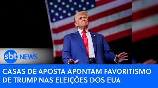 Casas de aposta apontam favoritismo de Trump nas eleições dos EUA