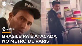 Brasileira sofre tentativa de violência sexual dentro de trem em Paris | #SBTManha