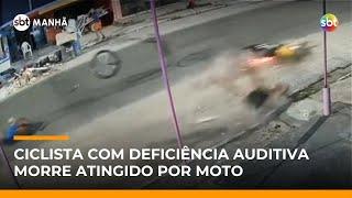 Ciclista com deficiência auditiva morre após racha entre motos em Belém | #SBTManhã