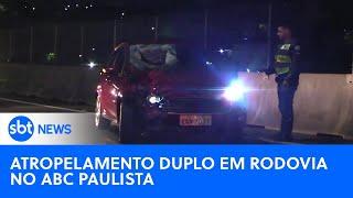 Pedestre e caminhoneiro morrem após acidente em rodovia no ABC Paulista | #SBTNewsnaTV (29/05/24)