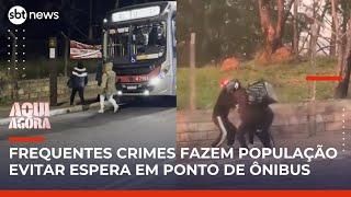 Com medo de assaltos, moradores da Zona Leste de SP trocam ponto de ônibus por guarita | #AquiAgora