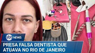 ▶️ SBT News | Falsa dentista que atendia nos fundos de loja de roupas é presa em Niterói