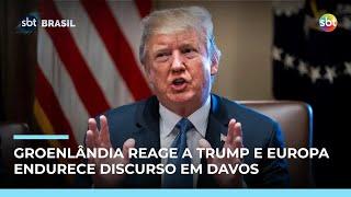Em Davos, líderes europeus endurecem discurso contra ameaças de Trump à Groenlândia