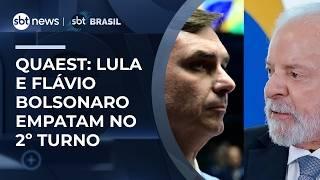 Quaest: Lula e Flávio Bolsonaro aparecem empatados com 41% em cenário de 2º turno