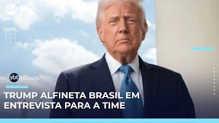 Trump afirma que Brasil "ficou rico" por cobrar tarifas aos EUA | SBT Brasil (25/04/25)