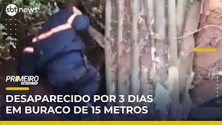 Idoso é resgatado de buraco de 15 metros após 3 dias desaparecido | Primeiro Impacto (04/06/25)