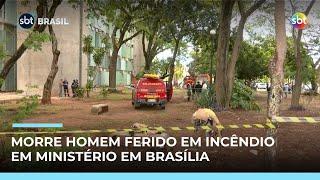 Morre funcionário queimado durante incêndio no Ministério da Igualdade Racial, no DF  | #SBTBrasil