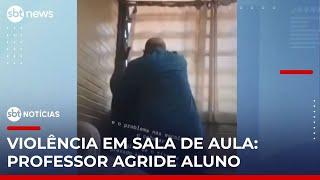 Professor dá tapa em aluno em escola pública do DF e é afastado; veja | #SBTNotícias