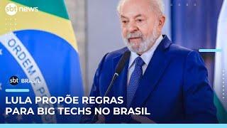 Lula envia à Câmara projeto para regular big techs economicamente no Brasil | #SBTBrasil 