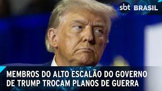 Governo Trump compartilha planos de guerra em grupo de mensagem | SBT Brasil (25/03/25)