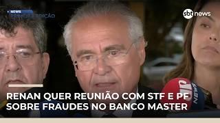 Renan Calheiros quer discutir fraudes no Banco Master com STF e PF | #NewsPrimeiraEdição