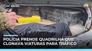 Polícia prende quadrilha que clonava viaturas para traficar drogas em SC e PR