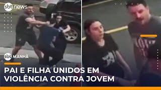 Professor de jiu-jítsu agride jovem ciclista após discussão no trânsito em SP | #SBTManhã