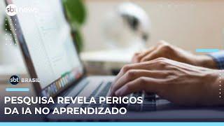 Uso de inteligência artificial de forma exagerada pode reduzir aprendizado | #SBTBrasil 