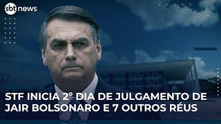 ▶️ O segundo dia do julgamento de Bolsonaro e outros 7 réus na tentativa de golpe
