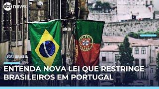 Nova lei dificulta permanência de brasileiros em Portugal; entenda o que muda | #SBTBrasil