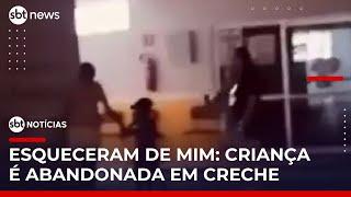 Menino de 4 anos é esquecido sozinho em creche no Ceará | #SBTNoticias