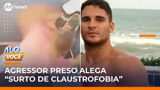 Ex-jogador de basquete agride namorada com mais de 60 socos dentro de elevador | #AloVoce