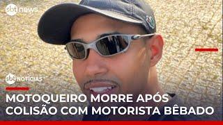 Motorista alcoolizado entra na contra-mão e mata motociclista em SP | #SBTNotícias