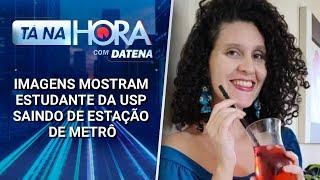 Imagens mostram estudante da USP saindo de estação de metrô | Tá na Hora (21/04/25)
