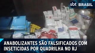 Quadrilha usava repelente para fabricar e vender anabolizantes falsos | SBT Brasil (14/01/25)