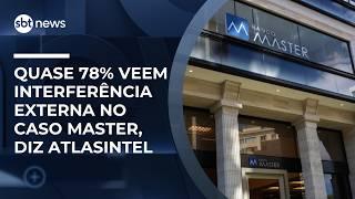 Quase 78% veem interferência externa no caso Master, diz AtlasIntel | #JornaldoSBTNews