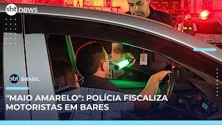 Polícia Militar faz blitz em bares para combater motoristas embriagados | SBT Brasil (10/05/25)