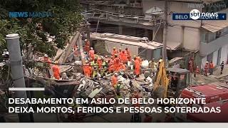 Desabamento em asilo de Belo Horizonte deixa mortos, feridos e pessoas soterradas | #NewsManhã