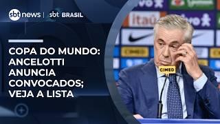 Copa do Mundo: Ancelotti anuncia 26 jogadores convocados; Neymar é confirmado