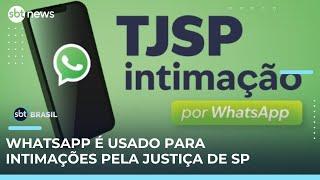 Tribunal de Justiça de SP começa a usar WhatsApp para intimações | #SBTBrasil 