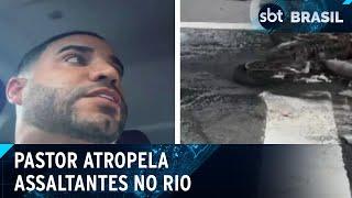 Pastor Leonardo Sale sofre tentativa de assalto e atropela criminosos | SBT Brasil (28/11/24)