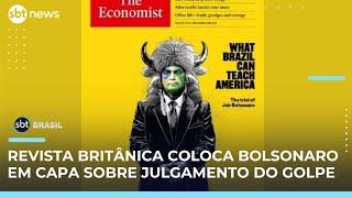 Com ilustração de Bolsonaro, The Economist diz que Brasil dá lição democrática aos EUA | #SBTBrasil 