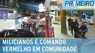 Moradores registram conflito entre milícia e facção em comunidade do RJ |Primeiro Impacto (21/10/24)