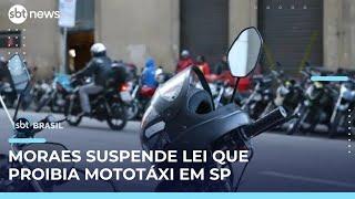 STF suspende lei que exigia autorização de municípios para mototáxis funcionarem em SP | #SBTBrasil