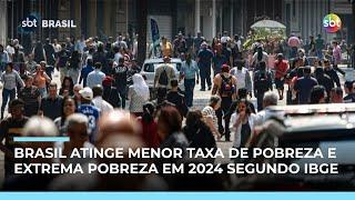IBGE: Brasil registrou em 2024 menor taxa de pobreza e extrema pobreza
