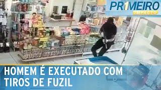 Homem é executado a tiros em supermercado no interior de SP | Primeiro Impacto (01/01/25)