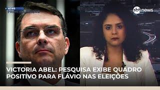 Victoria Abel: pesquisa exibe quadro positivo para Flávio Bolsonaro nas eleições | #NewsPrimeiraEdição