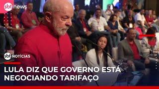 Lula critica tarifa de Trump e diz que PT precisa de mais força no Congresso | #SBTNoticias