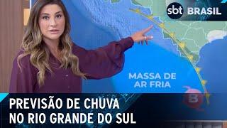 Frente fria chega ao Sul do Brasil trazendo chuva ao Rio Grande do Sul