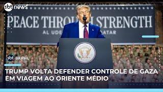 Trump volta sugerir que EUA assumam controle do território palestino | SBT Brasil (15/05/25)