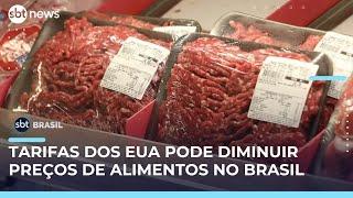 Tarifaço dos EUA pode reduzir preço de alimentos no Brasil, apontam economistas | #SBTBrasil