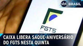 Saque-aniversário do FGTS: Caixa começa a liberar saldo nesta quinta-feira | SBT Brasil (05/03/25)