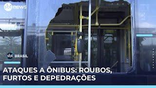 Polícia investiga ação do crime organizado após série de ataques a ônibus em São Paulo | #SBTBrasil