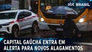 Porto Alegre tem alagamentos e entra em alerta para novos temporais | SBT Brasil (02/01/25)