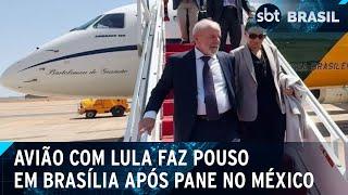 Avião de Lula pousa no Brasil após susto no México | SBT Brasil (02/10/24)