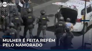 Homem faz namorada refém em SP e é detido após intervenção policial | #SBTNews Manhã (22/05/25)